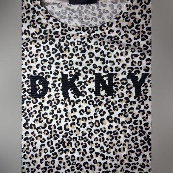 DKNY Cheetah Print Tshirt - Picture 2 of 8